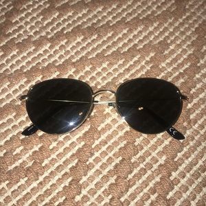 ASOS Round Metal Sunglasses With Polarized Lens